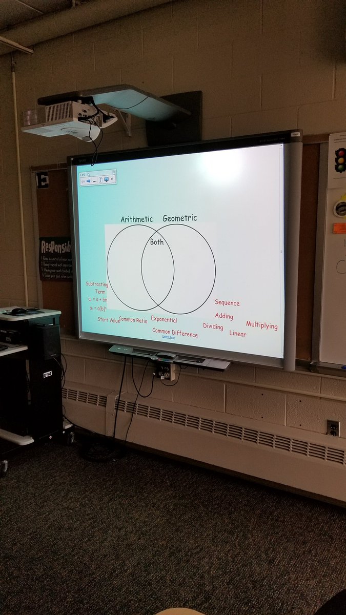 StacyShoemaker9's tweet photo. Using @DiscoveryEd #sosstrategies to compare and contrast arithmetic and geometric sequences in Algebra @Eastridge_EICSD @AnsonEa23 https://t.co/g2wzIG71Ge