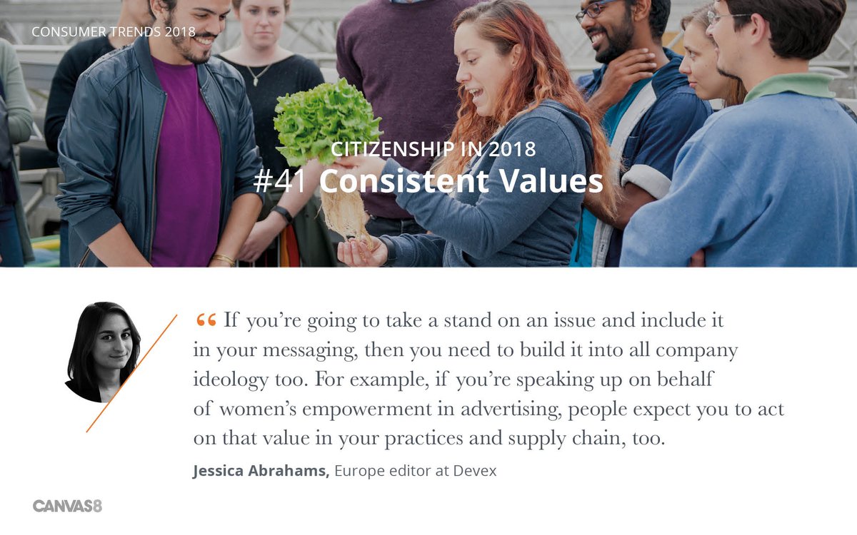 Canvas8's tweet image. "If you’re going to take a stand on an issue and include it in your messaging, then you need to build it into all company ideology too. People expect you to act on that value in your practices" @jiabrahams @Canvas8 #consistentvalues bit.ly/2rs6MWh