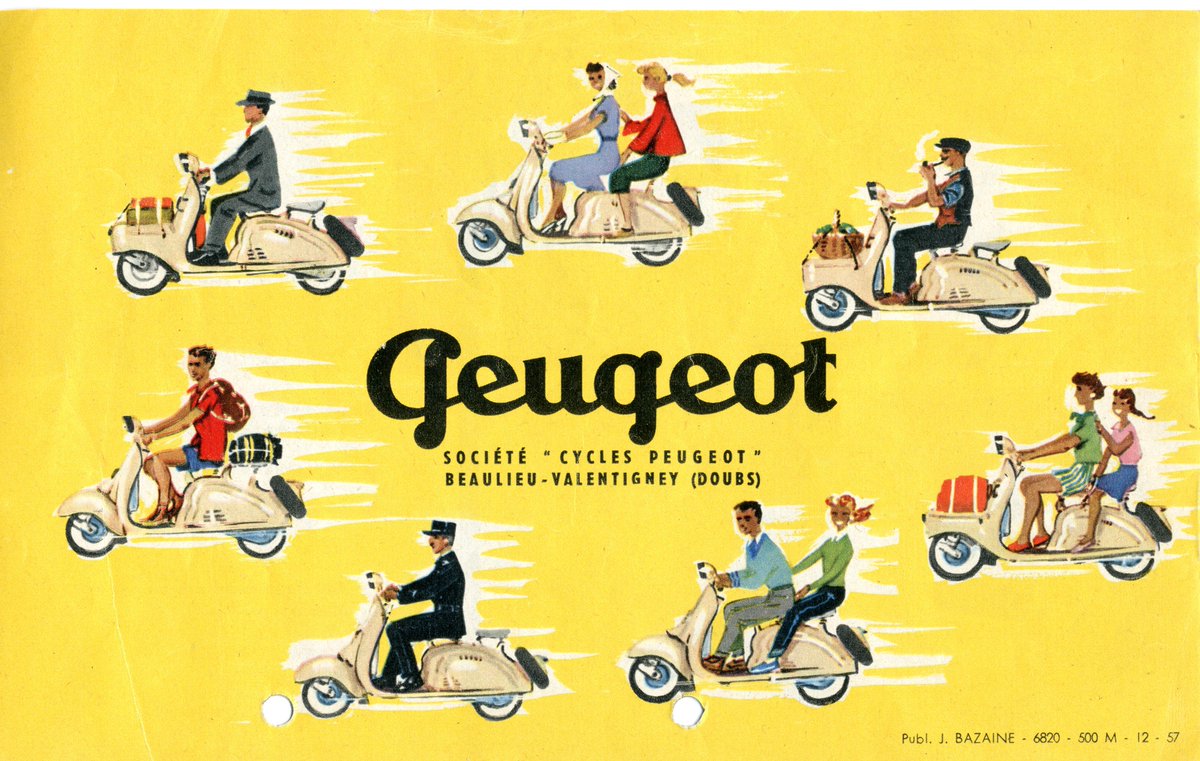 PeugeotScootES's tweet image. Recuerda el legendario Peugeot S55 que inspiró el diseño neo-retro del Peugeot Django #PeugeotScooters #MyDjango