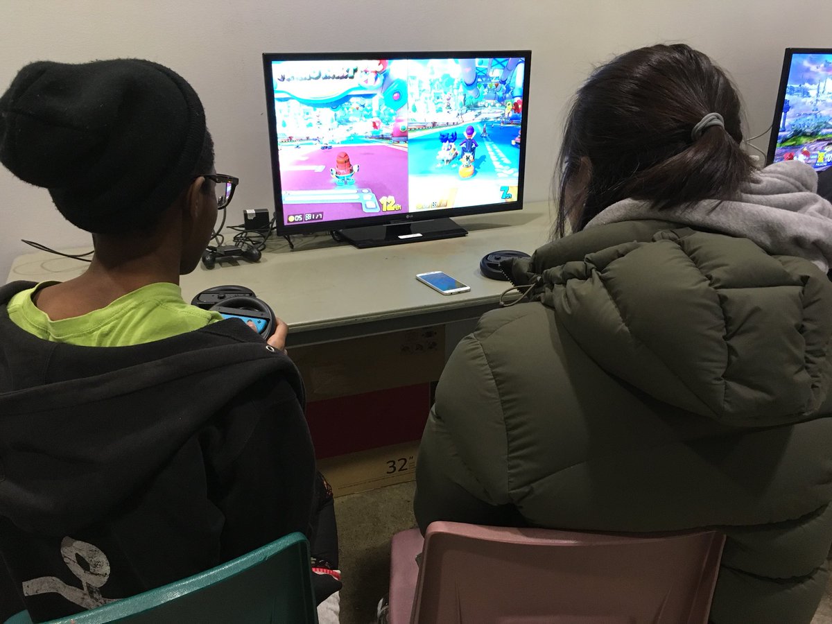 ccsai's tweet image. It’s video games galore right now at the @StoryArtsCentre @CentennialEDU #CCSAI lounge. Come on by to join in on the fun! @GameOnEntertain ^AC