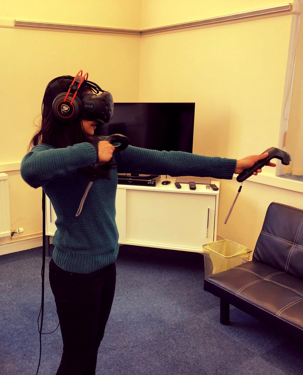 Great fun trying out the <a href="/htcvive/">HTC VIVE</a> today. Thanks again @overclockersuk and @jade_htc #vr