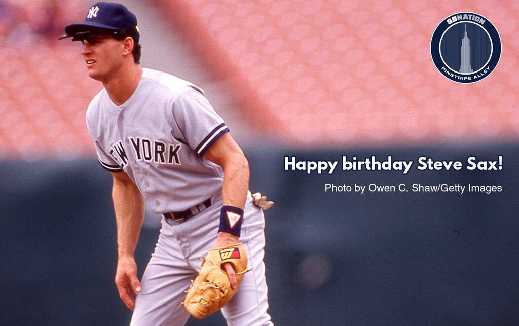 Happy Birthday to Steve Sax. Sorry about that whole incident with the Springfield Police department. 