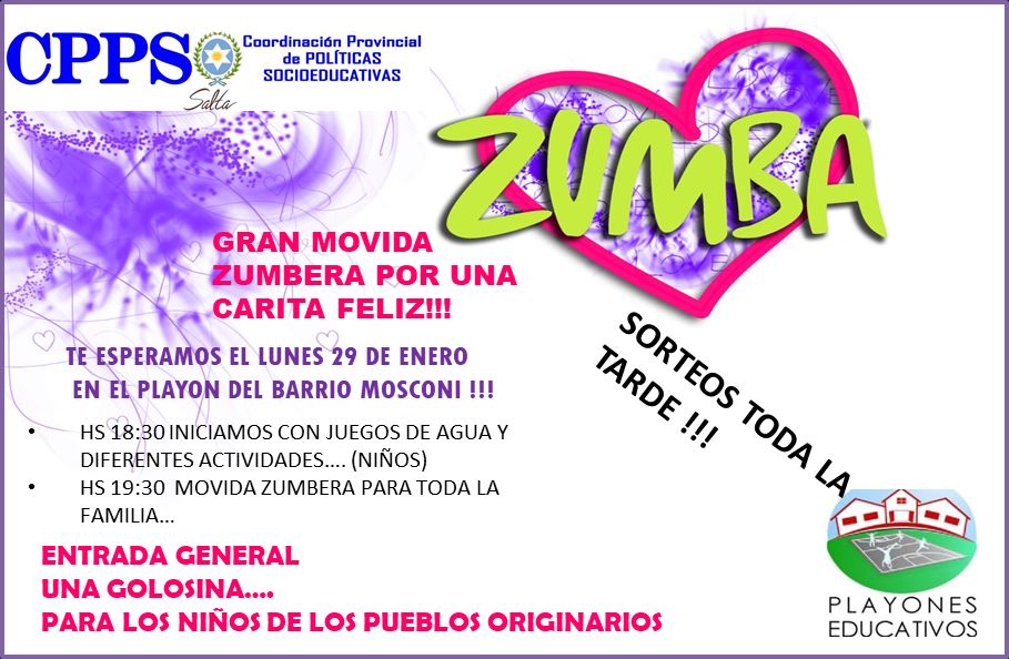 juancarlosvilc's tweet photo. #Hoy a las 17hrs en #PlayónEducativo de Barrio Mosconi te esperamos para una movida ZUMBERA.
Una golosina para llevar a niños de EA Estivales en.pueblos originarios te pedimos @aniberruezo @fguillesaavedra @artydance23 @AChoque09 @maclopezmorillo https://t.co/0pndGf9eNt