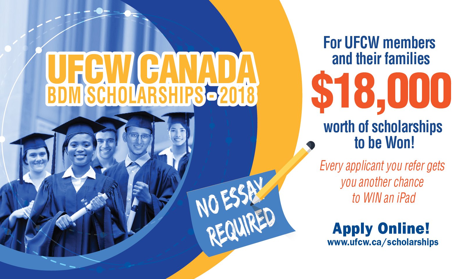 Ufcw Canada On Twitter Its Back In Scholarships And In Scholarships And Apple Ipads Are Available Through Ufcw Canada Bdm Scholarship Contest Learn More And How To Apply Here