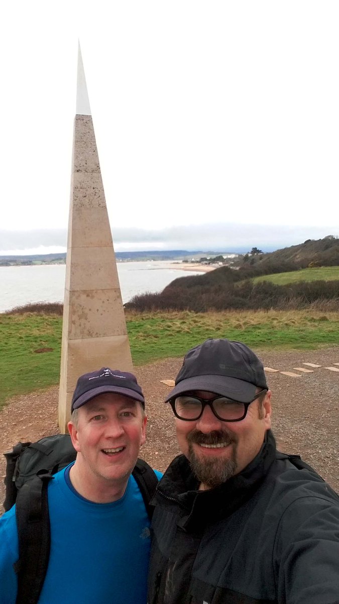 SherpaShezza's tweet photo. 14.72 miles hiked today on the Devon Coast with 'Uncle Big Boy' (666.23 miles completed so far of 1,200) Supporting @wescfoundation Specialist Centre for #VisualImpairment  https://t.co/TB23w1CBmA Please  Sponsor Me 🙂 https://t.co/ahGA6oF2gJ