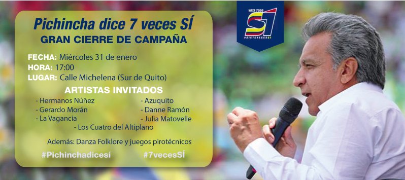 DistritoNorteQ1's tweet photo. Este miércoles, viviremos una fiesta democrática! Porque Pichincha dice #7VecesSi  #PichinchaVotaSí https://t.co/IassX1s3vi
