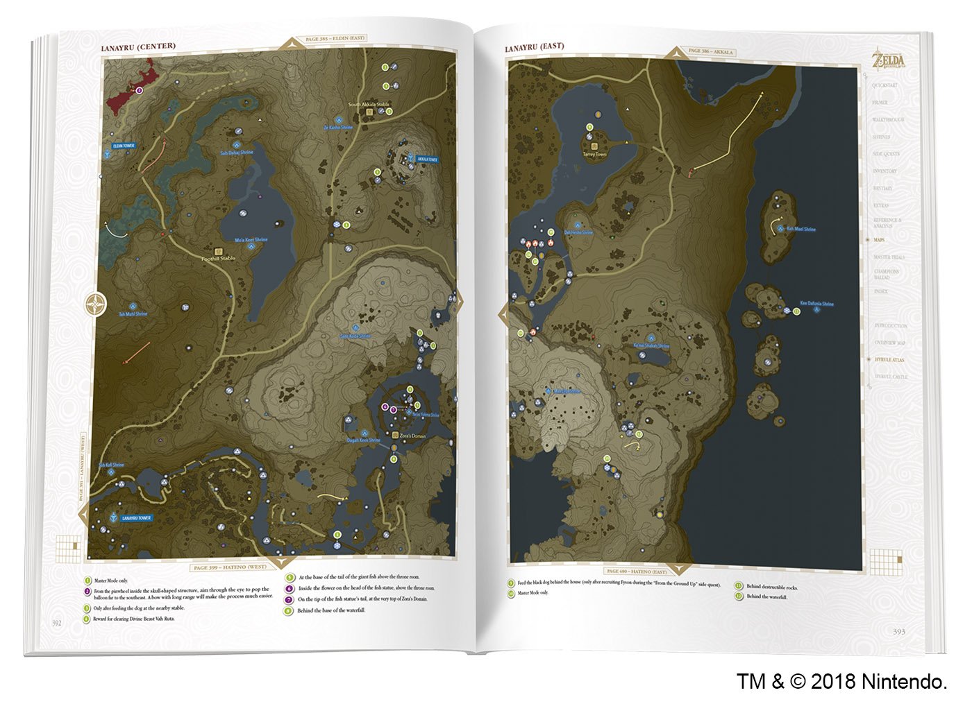 The Legend of Zelda: Breath of the Wild Lanayru Region Map Map for