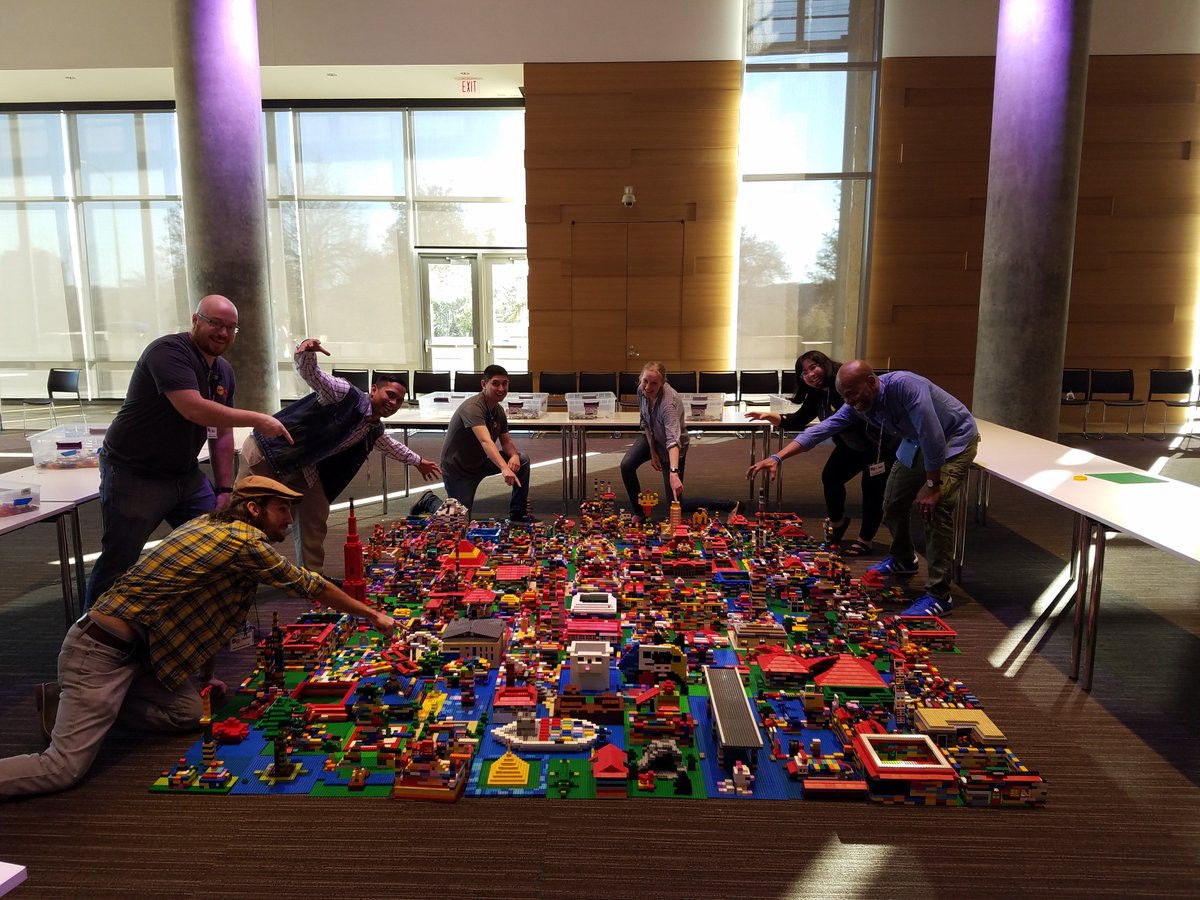 PlayWell_TEK's tweet photo. Thanks for joining us at the @AustinPublicLib yesterday! We had such a great time building Austin out of LEGO with all of you! #LEGO #Austin #Citybuild #playwell #handsonlearning #buildeverything #LEGOfun #localLEGO https://t.co/OLNU3FxdP6