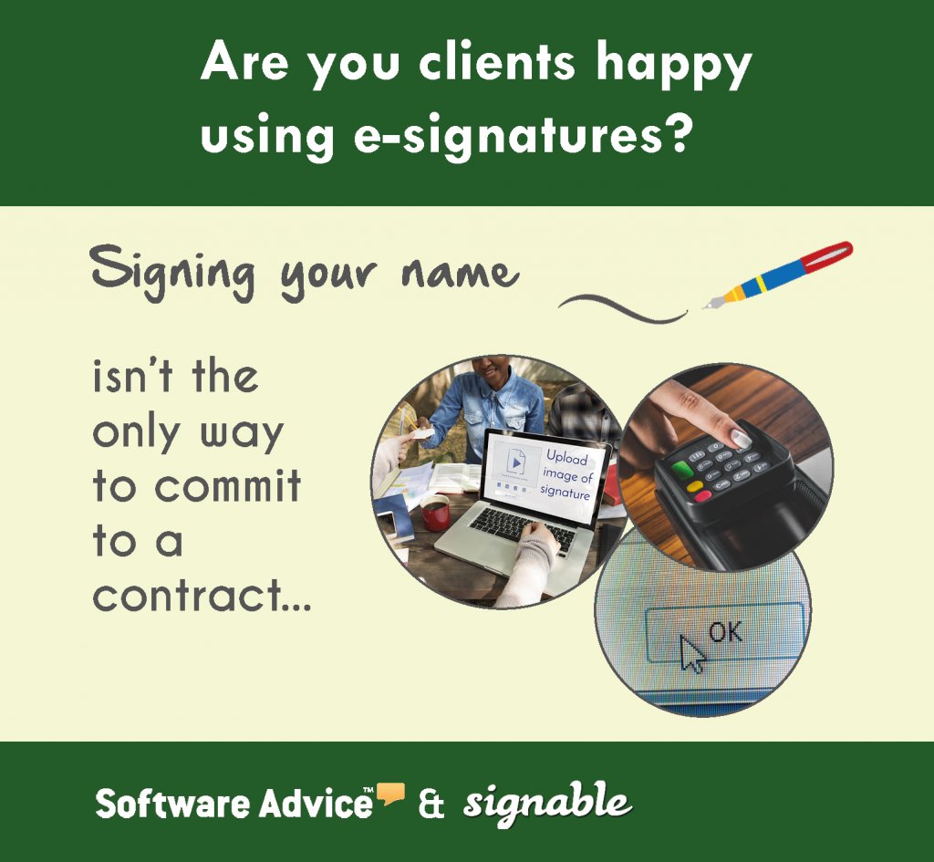 AdzeYbrant's tweet photo. 2017 was the year clients became comfortable using #eSignatures.
So @signablehq &amp; @softwareadvice teamed up to answer your FAQs:
https://t.co/gD3nWjzpFF

#SaaS #eSigning https://t.co/zhKS9zrmil
