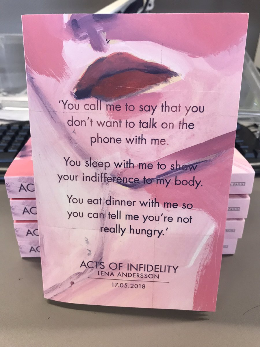 graceharrison55's tweet image. #ActsofInfidelity (a stand-alone sequel to #WilfulDisregard) is so brilliant I’m on my second read. If you’re looking for honest, non-glamourised stories about the female dating experience - earmark this. Lena Andersson’s writing on relationships is truly unique. 👏🏻