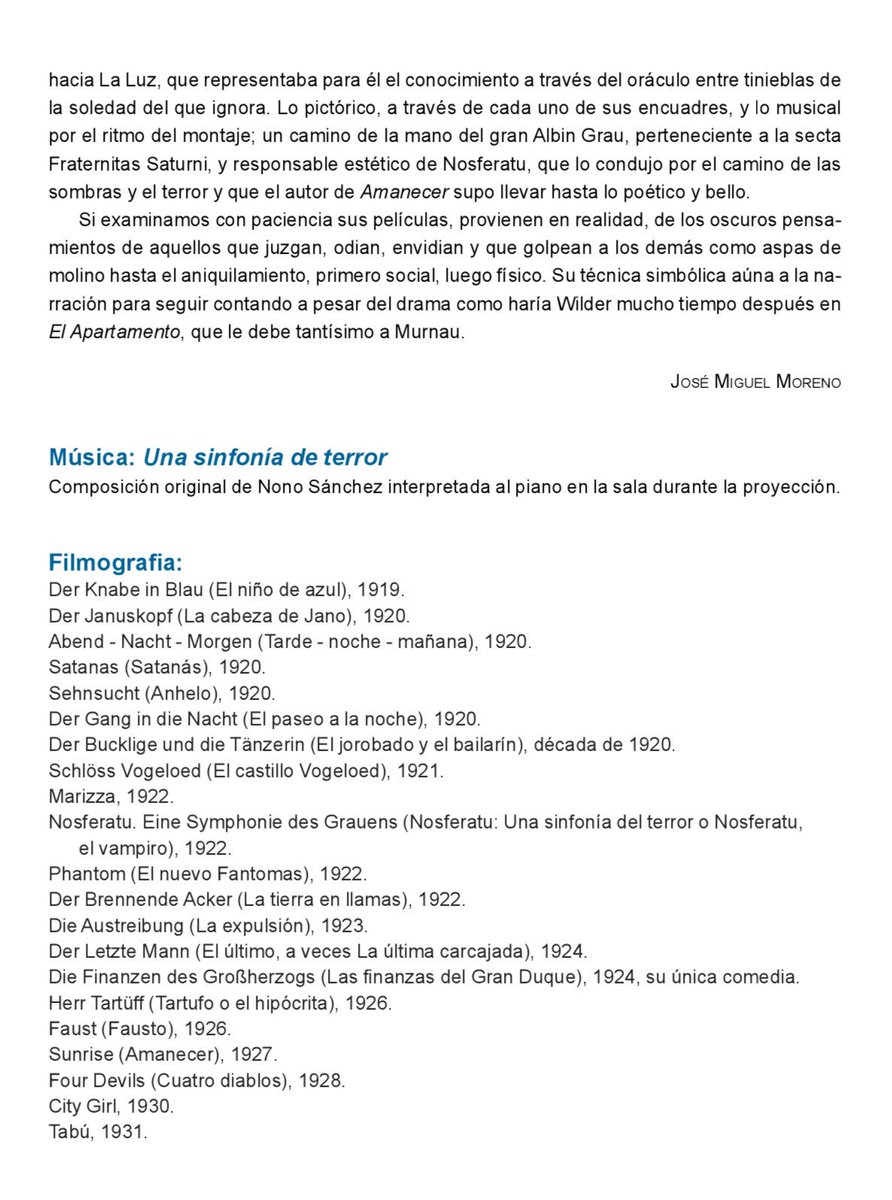 <a href="/Cajasol/">Fundación Cajasol</a> Presentación del ciclo #febrero #cicloMurnau por José Miguel Moreno Bautista