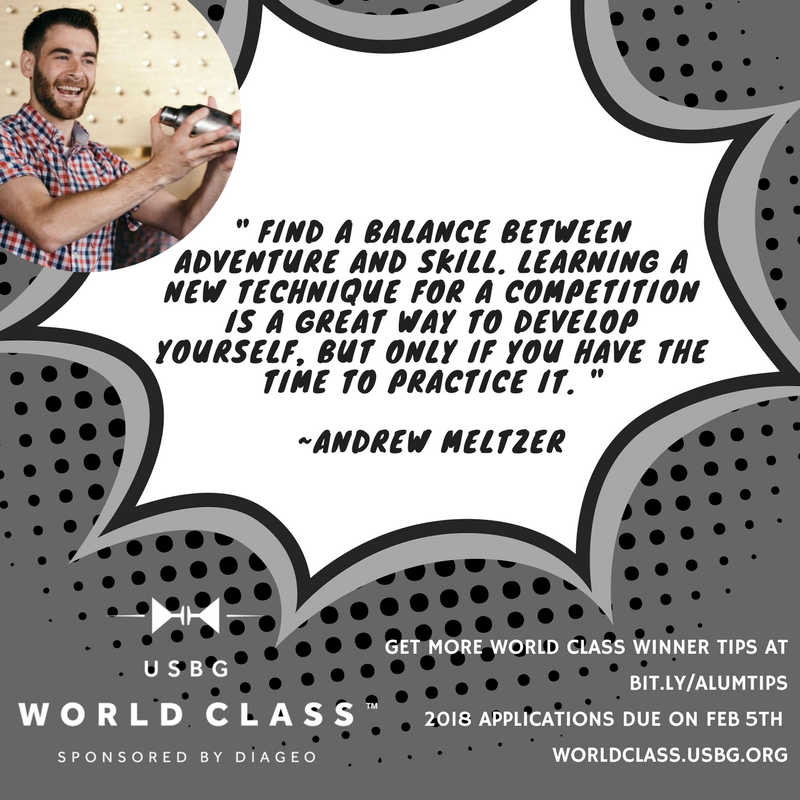 WorldClassUS's tweet image. The clock is ticking! Only 1 week left until applications are due. worldclass.usbg.org  See more of Andrew's advice and other World Class winner's advice on the USBG Blog "Alum Tips you don't want to miss!" bit.ly/ALUMTIPS #worldclass2018 #worldclassus #diageo #usbg
