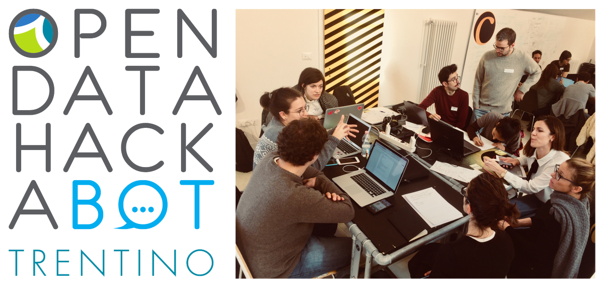 DatiTrentinoit's tweet photo. Do you like to face real challenges, with chatbot and open data for simpler dialogue between PA and citizen? Take part in the # odhb2018 2-3 March 2018 in Trento. For details (in italian) https://t.co/Z8CcYkWafD @urban_inno @Osiris_Interreg @EU_DataPortal @EU_ISA2 https://t.co/cQ5icfwUax
