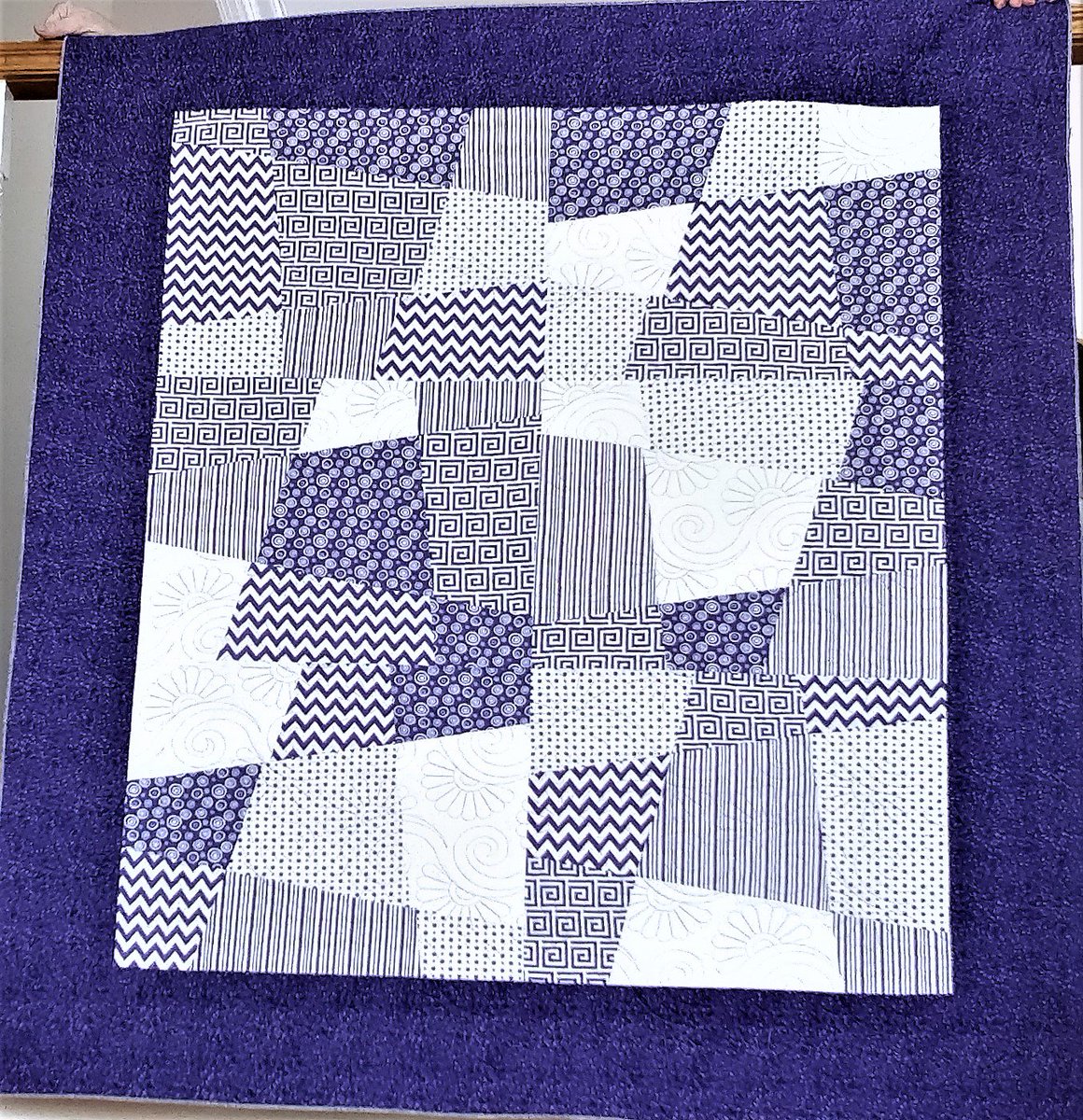 DogpatchQuilt's tweet image. Purple Easy Peasy by Martha