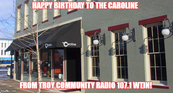 $10 steak dinner tonight at the Caroline, Dowtown Troy, in celebration of 10 years of business! Join Troy Community Radio broadcasting live starting at 4pm today!