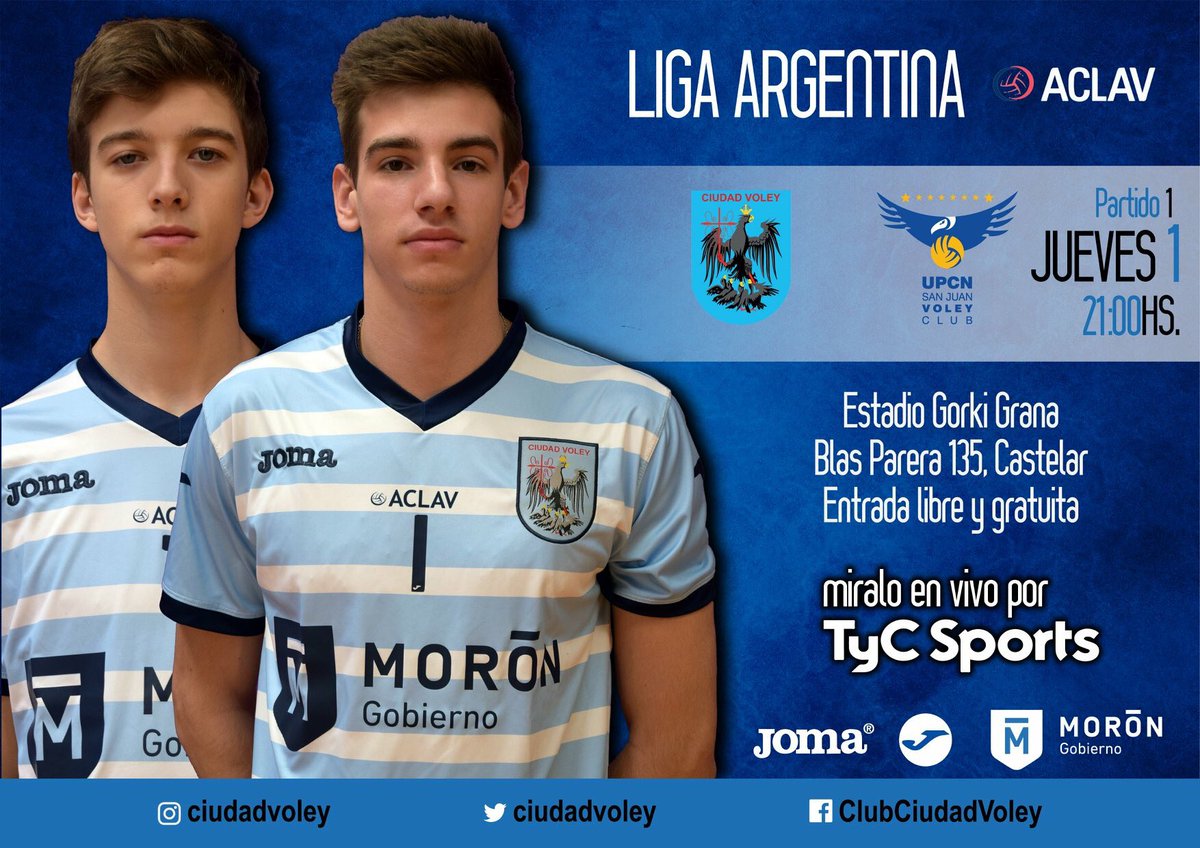 #SuperVoleyBNA

¡Este jueves tenemos un partidazo al que invitarte! A las 21hs en el Gorki Grana, recibimos a <a href="/UpcnVoley/">UPCN Voley</a>.

Acercate al Gorki con tu familia y amigos a disfrutar del mejor vóley del país con entrada libre y gratuita.

¡Vení a acompañarnos! 

#VamosMuni