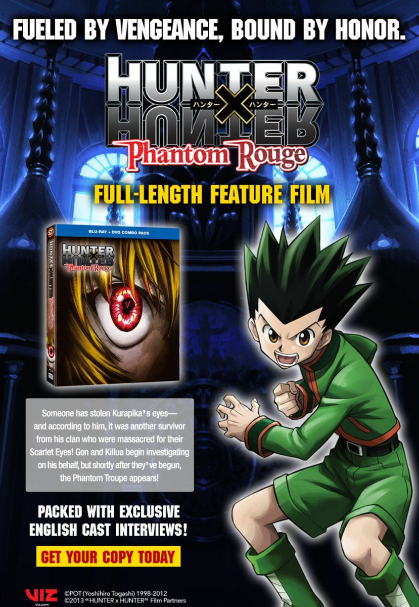 Hunter Hunter Pre Order Your Copy Of Hunter X Hunter Phantom Rouge Today Releases February 13 18 T Co Fix0lmml1a Animetoday Vizmedia T Co Agtjwbqz2h Hunter Hunter Pre Order Your Copy Of Hunter X Hunter Phantom Rouge Today Releases February 13 18 T Co Fix0lmml1a Animetoday Vizmedia T Co Agtjwbqz2h