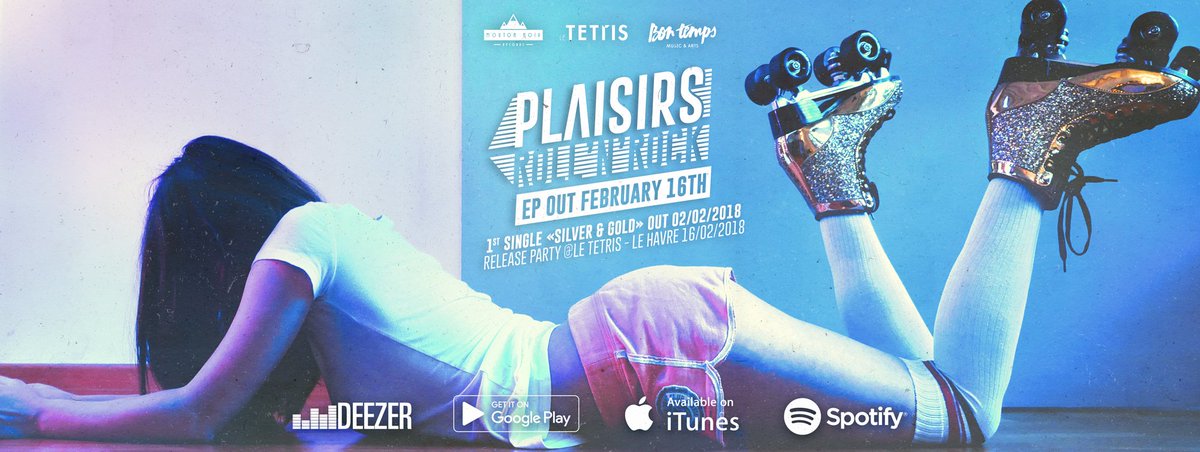 Plaisirs - "Roll'N'RocK Ep" Out February, 16th ! [<a href="/moutonnoirrec/">MOUTON NOIR RECORDS</a> &amp; <a href="/bontempsRecords/">Bon Temps</a>]
➤ Pre-Order the full <a href="/plaisirsduo/">Plaisirs</a> Ep from February, 02th and Get the Single &amp; Clip "Silver &amp; Gold"instantly ! 
➤ Release Party @ <a href="/LeTetris/">Tiffany Dujardin</a> (76) -) February 16th ! Stay Tuuuunnnnned !