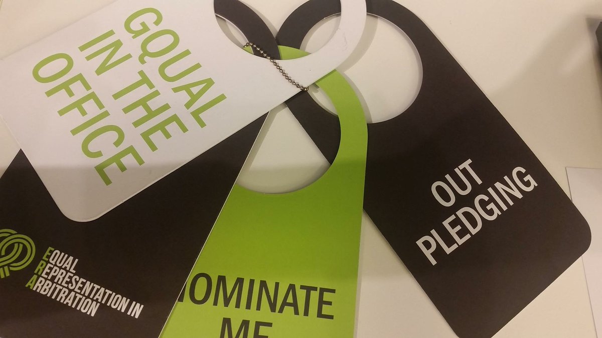 ViviKrsticevic's tweet photo. Out pledging! @GqualCampaign @ERApledge @ArbitralWomen https://t.co/SR6qpKGZmP