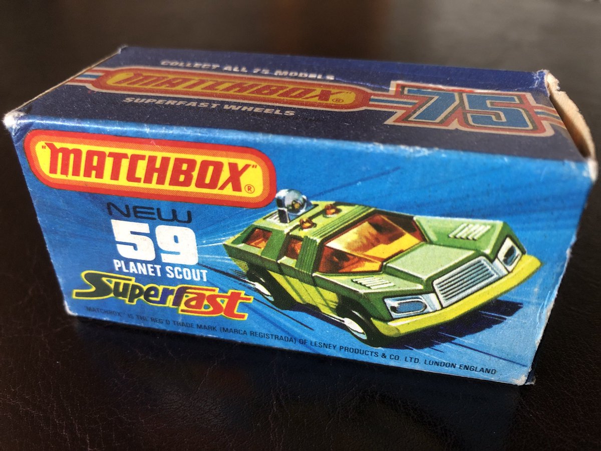 ItCameFromBlog's tweet photo. I love the box art on my #70s #Matchbox Planet Scout, the mini addition to the #Adventure2000 team. Wish I kept more of my Matchbox boxes! #vintage #toys https://t.co/l49yH3RGaD
