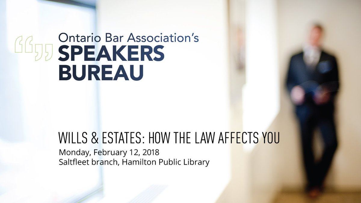 OBAlawyers's tweet photo. Learn how having a Will & Powers of Attorney can help you and your family: https://t.co/niDPm4Sxbf @HamiltonLibrary #OBAspkbureau https://t.co/BHQdGvC0x5
