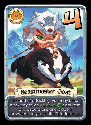 CardLords's tweet photo. This week’s featured #BattleGoats card is: Beastmaster Goat
- Read more @ https://t.co/7vUnr0jEG5 #goats #cardgames #boardgames #tabletop https://t.co/vJn0mc9x18