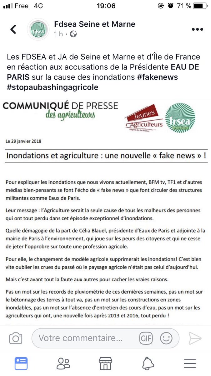 Stop #Agribashing stop #fakenews ! Il n’est plus possible d’entendre ce genre de discours sur cette chaîne de grand écoute.
