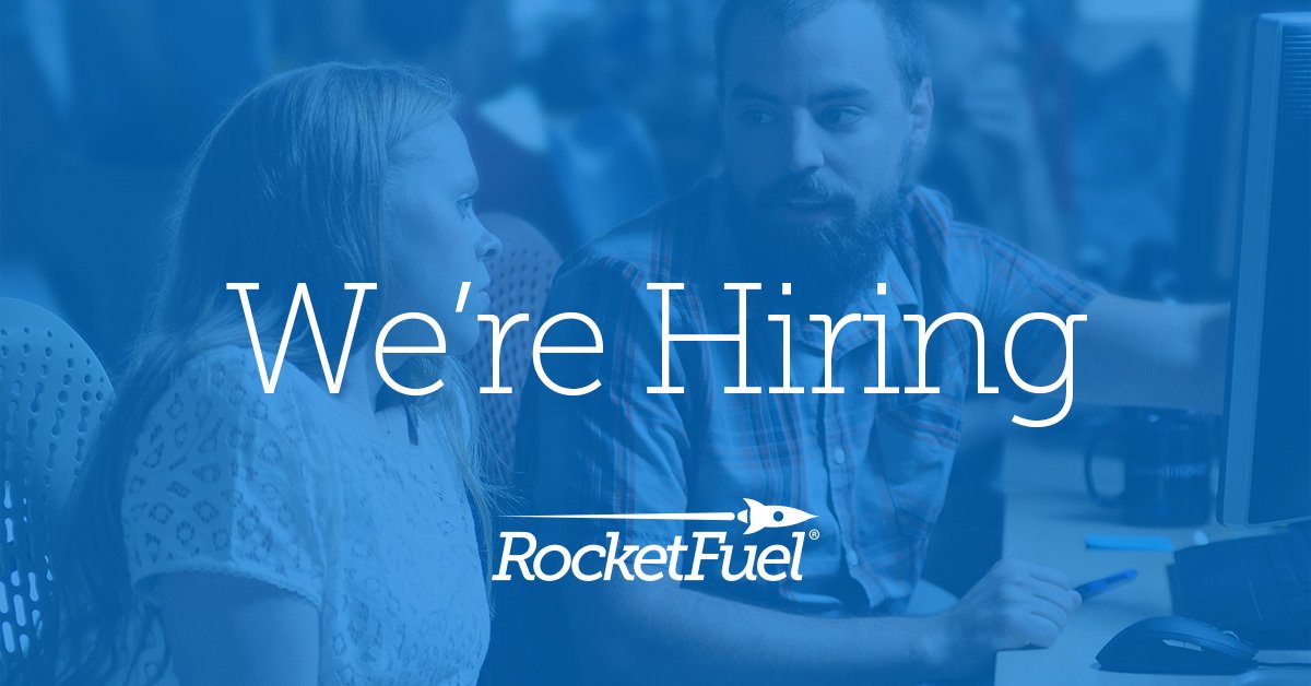 We're looking for a Front End Developer to join our team! Interested? Learn more &amp; apply here: gorocketfuel.com/contact/join-u…