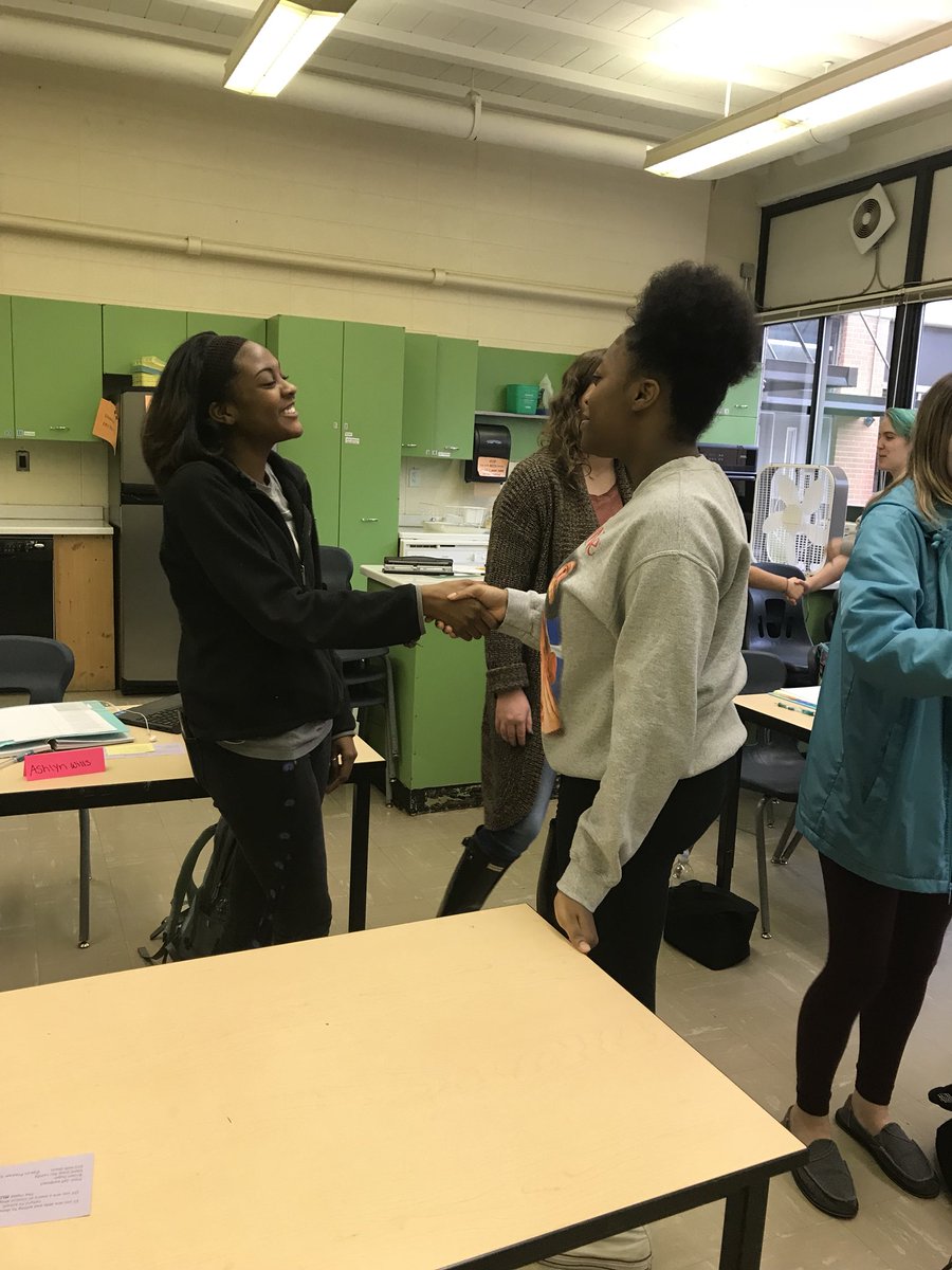 shannonbraxton6's tweet photo. Soft skills...handshakes plus Capturing Kids Hearts rolled in one lesson second day lesson. #edpuzzles @OCSCTE @OrangeHS_NC https://t.co/RiLfZDawWJ