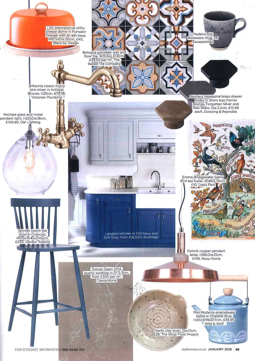 Thanks to <a href="/RealHomes/">Real Homes</a>. We’re so pleased our Langton Kitchen took centre stage in this feature on modern shaker styles in their January issue. Langton is available from independent retailers nationwide, finding your local specialist at burbidge.co.uk #KitchenDesign