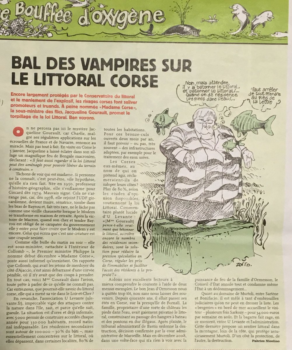 aPiazzetta's tweet photo. Da leghje in Charlie Hebdo di a settimana passata : Bal des vampires sur le littoral corse @Ambiante20 https://t.co/MhL9n2envd