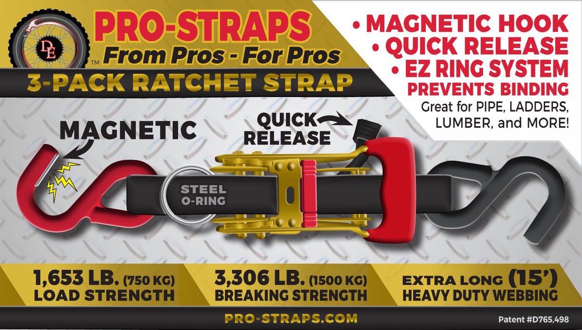 ProStraps's tweet image. Introducing PRO-STRAPS, the first product by DankArt Enterprises! Made from Pros, for Pros, these ratchet straps will make the others obsolete, allowing you to work and haul smarter + more efficiently. So, stay tuned! PRO-STRAPS will be available for purchase soon! #prostraps