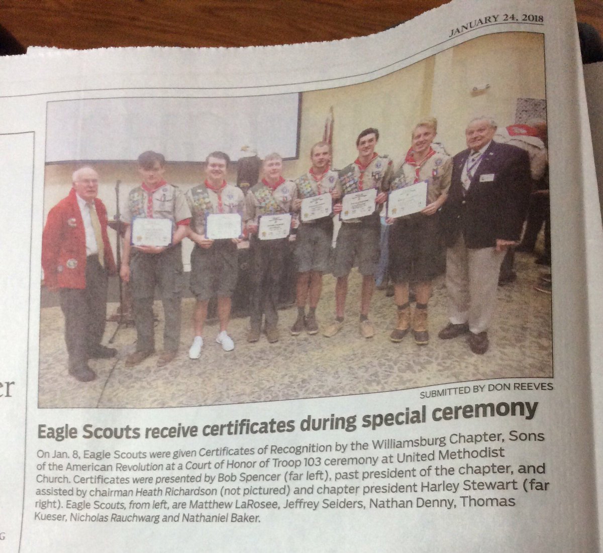 TheGoosesCache's tweet image. Congrats Eagle Scouts of Troop 103!
