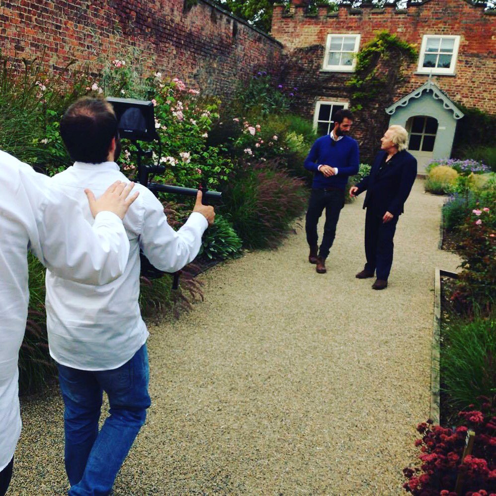 schwartzfilms's tweet photo. #behindthescenes of season 3 of Behind Closed Doors. This is us #filming a tracking shot with the fabulous #GeorgeBond at #WynyardHall https://t.co/KCtHxWafPT