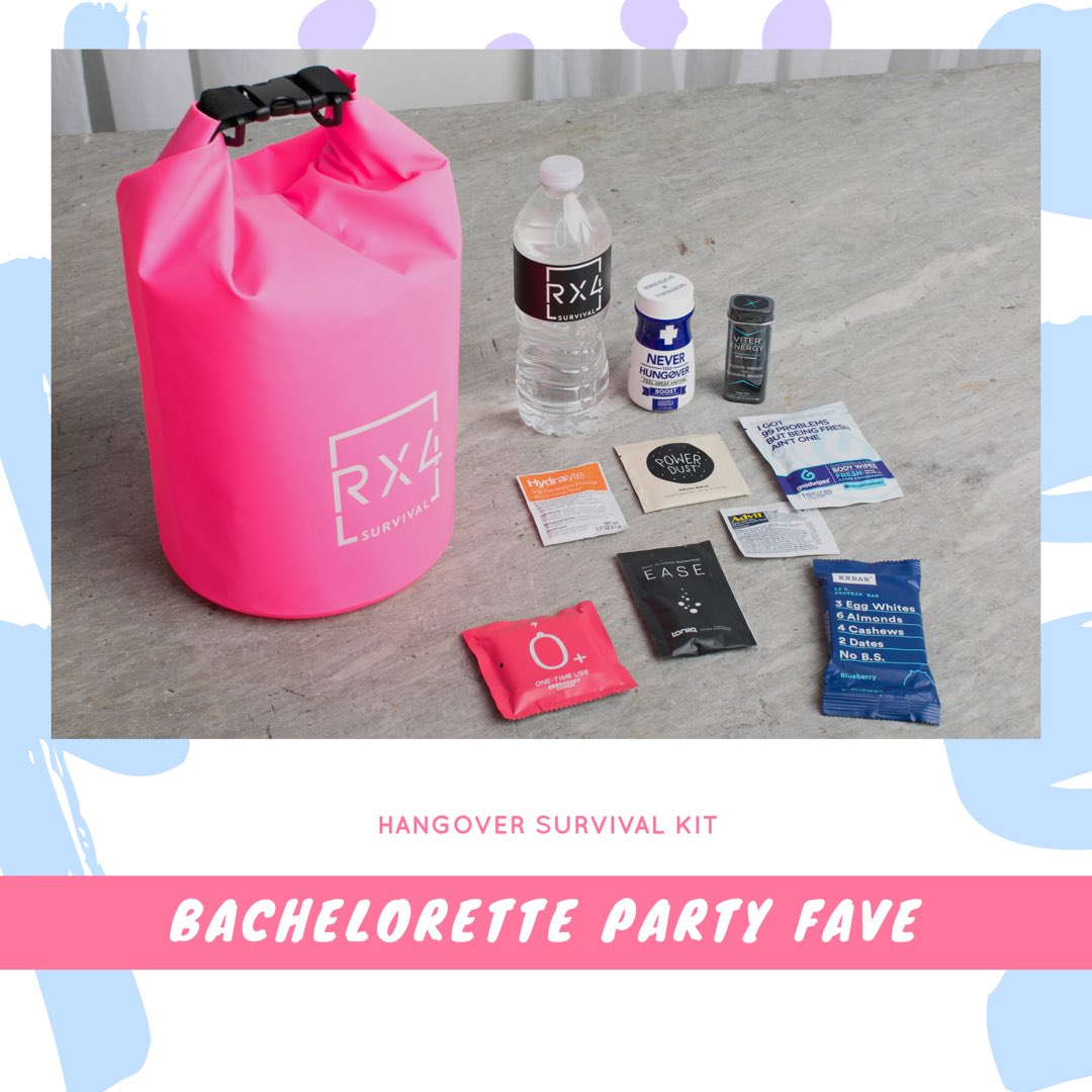 rx4_survival's tweet photo. Friends don’t let friends wake up with hangovers! #BacheloretteParty https://t.co/xE8lINiNfv