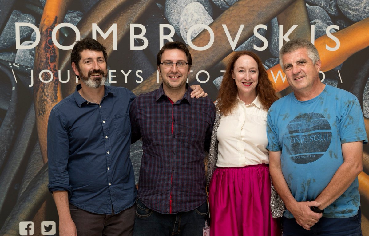 nlagovau's tweet photo. Thank you to the 40,000+ who saw our Dombrovskis show - it closes at 5pm today. Sniff. Special thanks to the gun team who made it happen: Matt Jones, Sam Cooper, Isobel Trundle and Pete Faulkner. https://t.co/Krt2MfEdmK