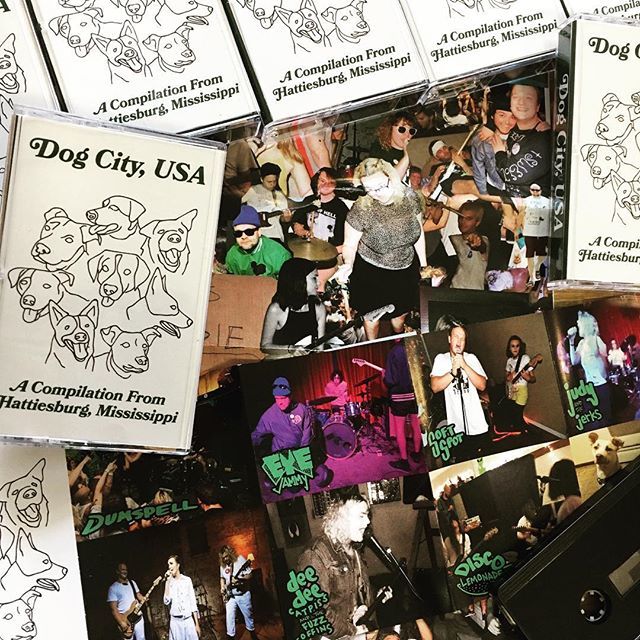 sorrystate's tweet photo. New to SSR, we got the Dog City, USA comp! Exclusive tracks from 7 Hattiesburg punk bands, comes with nice full color packaging! Gitchu one. #hattiesburg #dumspell #pleather #eyejammy #deedeecatpissandthefuzzcoffins #softspot #discolemonade #judyandthejerks #punk #tapes #hot… https://t.co/scB1xZby3f