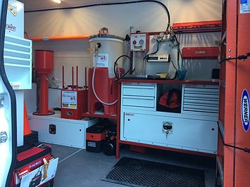 FireAlertYEG's tweet image. Want an inside look at the #FireAlert Van? Here is our workspace! Got everything we need to complete inspections, 6 year teardowns and Hydrotests. As well as everything needed to complete your Kitchen Fire suppression maintenance! #FireSafety #kitchensuppression