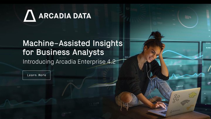 arcadiadata's tweet image. Arrays, maps & structs don’t need to be flattened. Arcadia Enterprise handles #ComplexDataTypes for you. #BigData okt.to/Al8l7t