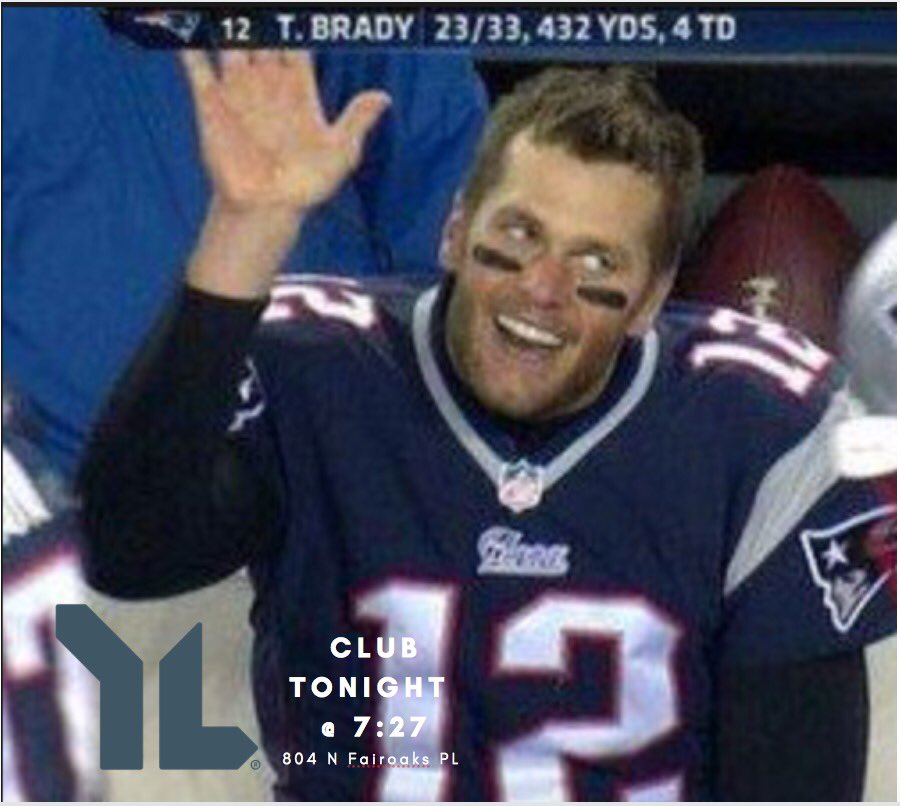 Raise your hand if you’re going to YL tonight!!!! Come decked in your favorite super bowl apparel and ready to have some fun!! 🏈💪🏼