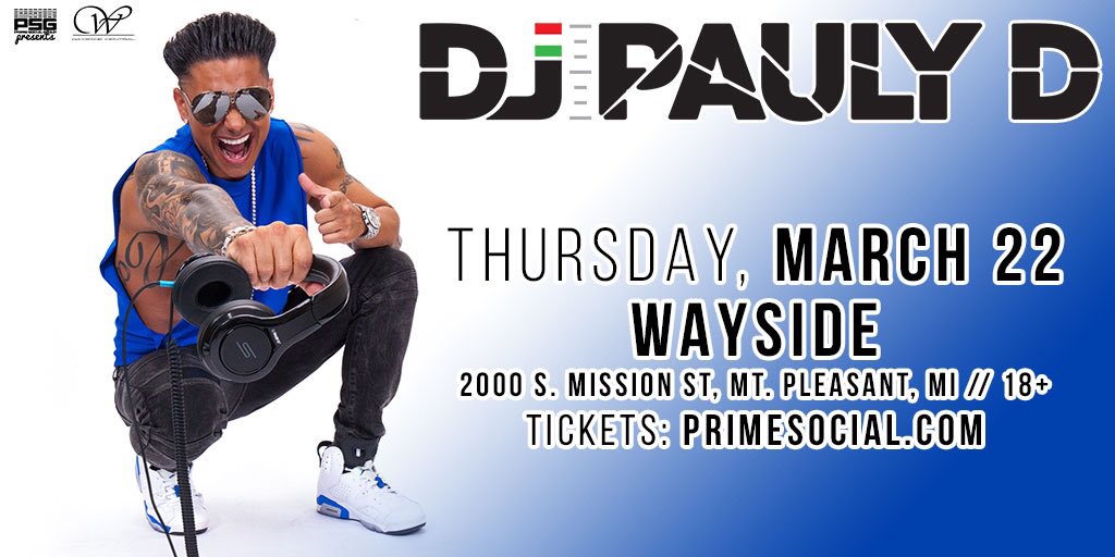 RT to win (2) Tickets 🙌

❌Concert Announcement❌

<a href="/DJPaulyD/">DJ Pauly D</a> | Thursday 3/22

Tickets on sale Tues (1/30) at noon!

Gonna be a packed house!