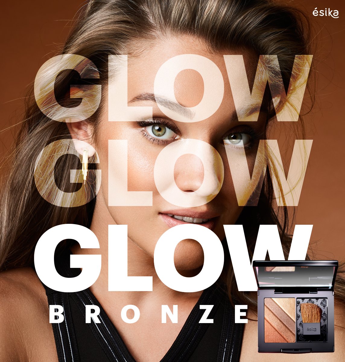 Luce un bronceado natural y luminoso con el nuevo polvo iluminador Glow Bronzer 🙌🔝