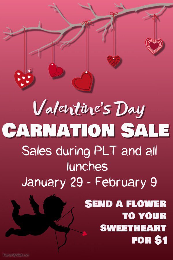 SADD_Montour's tweet photo. SADD’s Carnation Sale continues tomorrow and through next week! ❤️💋 @MontourSD @hilltopspartan #MontourProud https://t.co/XQAYLB5JCn