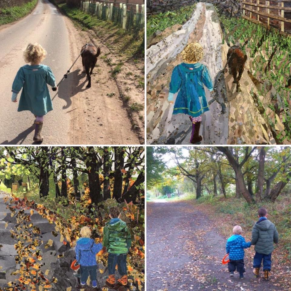 Magazine collage commissions from photographs buff.ly/2DW9Rmx #ecocreatehour