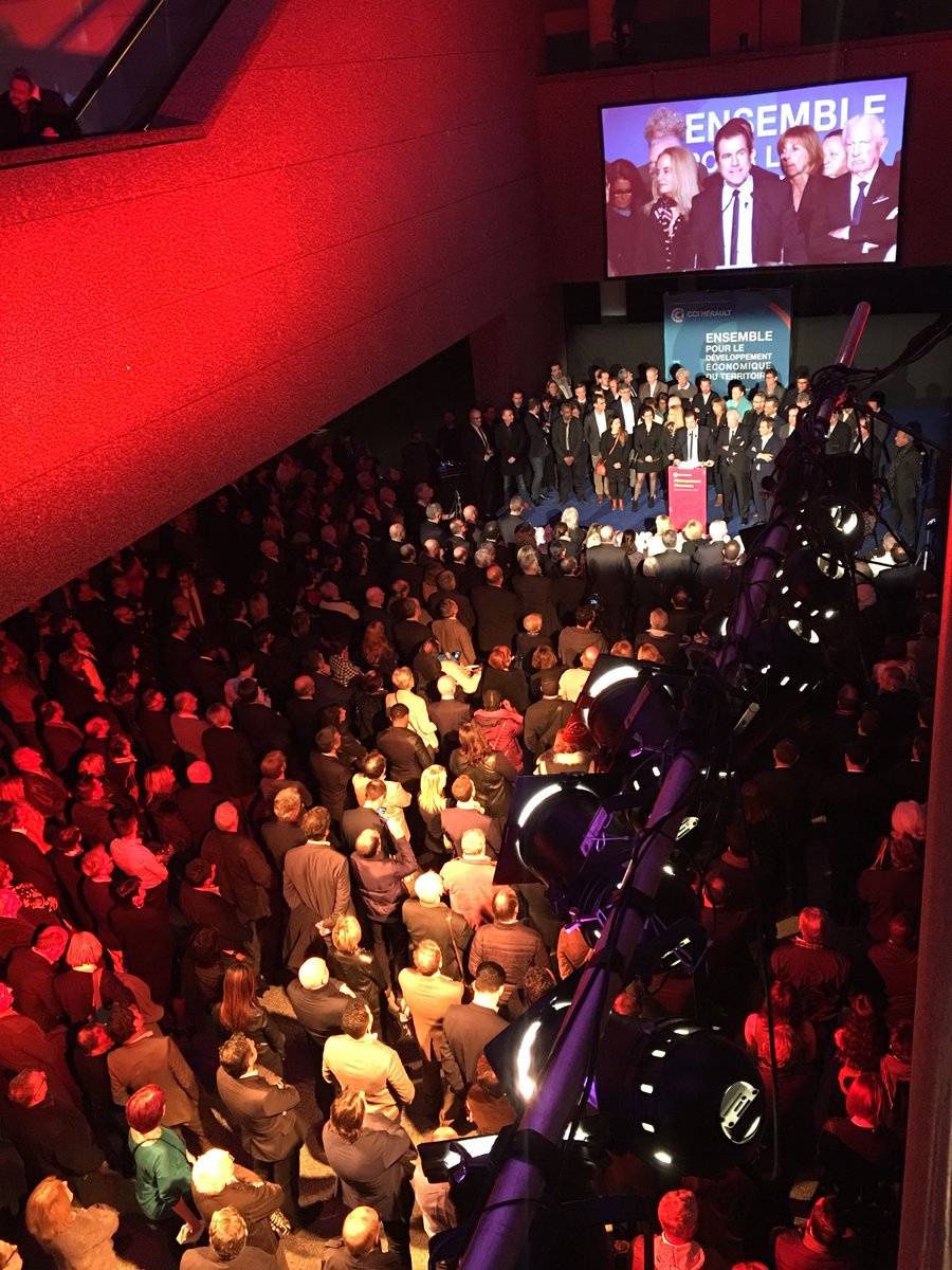 laurentjaoul's tweet photo. [ #Vœux2018 @CCIHerault ]
@le_corum, très belle cérémonie au cours de laquelle, le Président de la #CCI @ADeljarry a rendu un hommage appuyé à Louis Nicollin, fondateur du @GROUPENICOLLIN, chef d'entreprise humain et généreux élu de la #CCI. #Montpellier https://t.co/oGDPCm4zHT