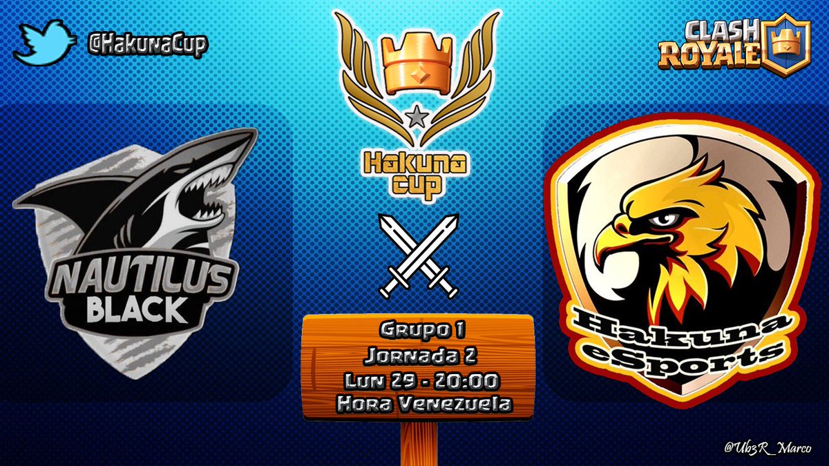 Jornada 2

<a href="/NautilusBlackCr/">Nautilus Black</a> 🆚 <a href="/HakunaMatata_CR/">The Hot List</a> 

📆 29/01
⏰20:00 🇻🇪
📺 @Gamer_SaVe1003