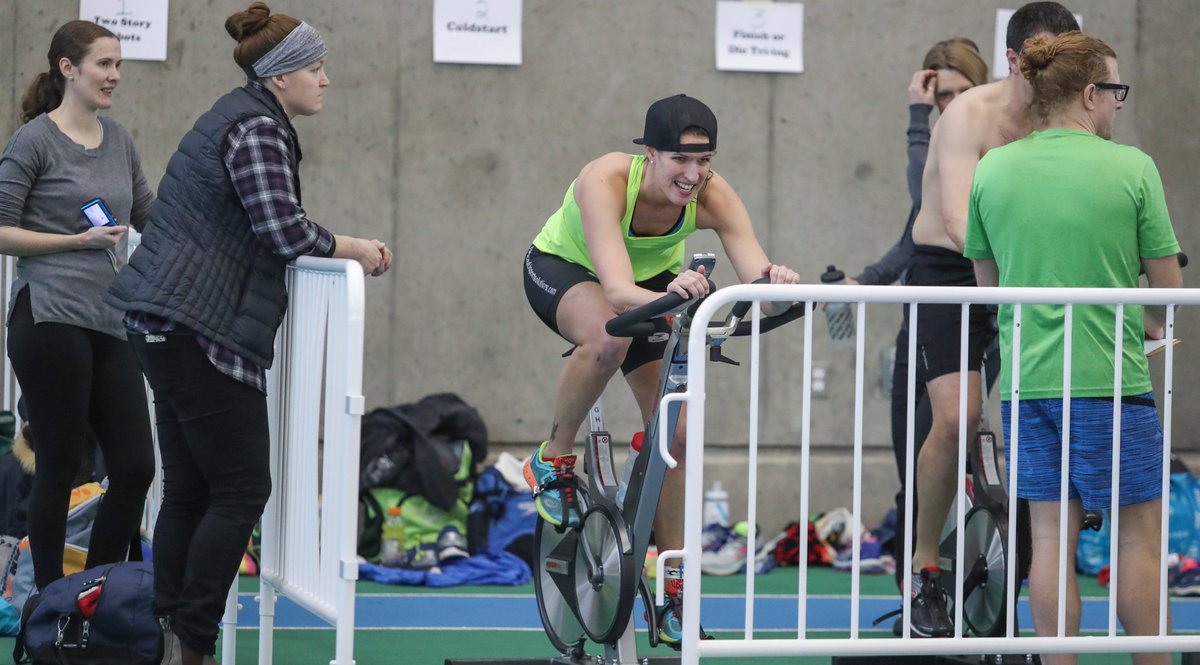 MarTheReporter's tweet photo. Were you at the Runners Sole 4X Mixed Relay Indoor Triathlon in #Kamloops? KTW photog @ADouglasPhotos captured the action — https://t.co/AsOno7ezkk #Couch @alycouch https://t.co/4U7NO9KFtA