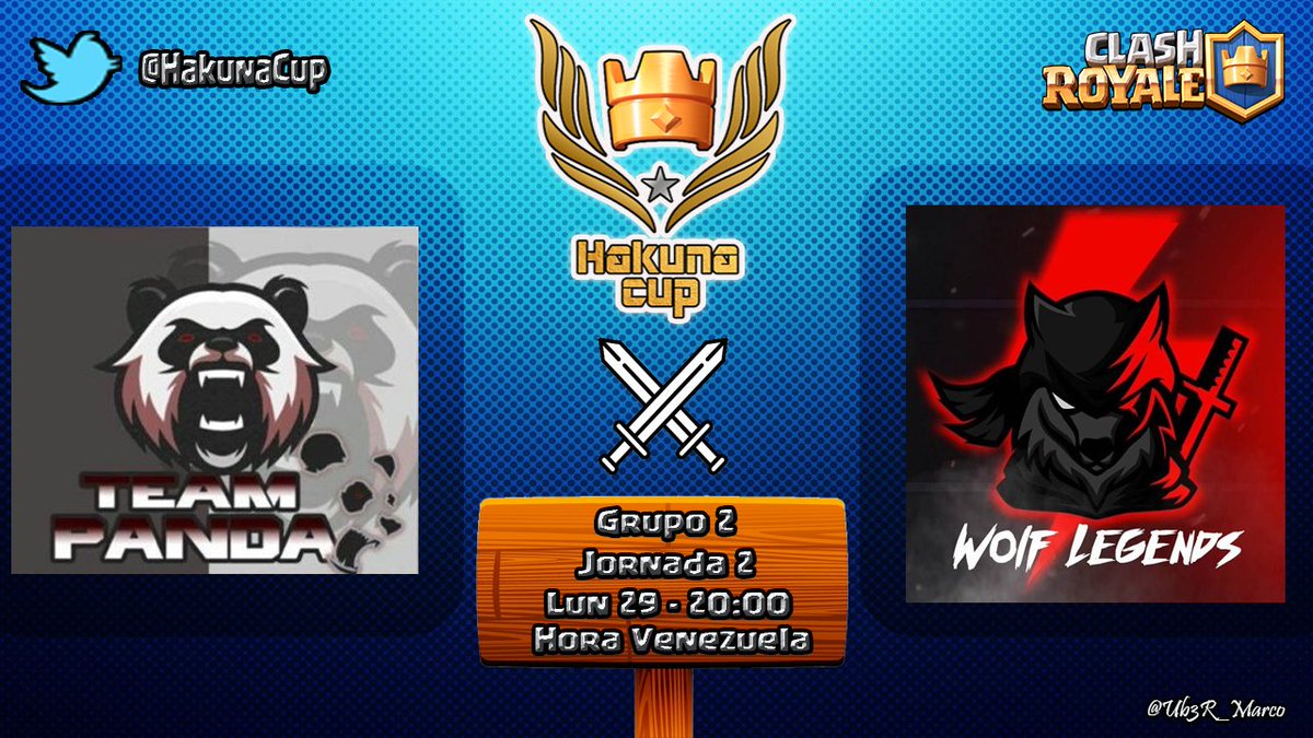 Jornada 2

@TeamPanda17 🆚 <a href="/WolfeSports_/">Wolf eSport</a> 

📆29/01
⏰20:00