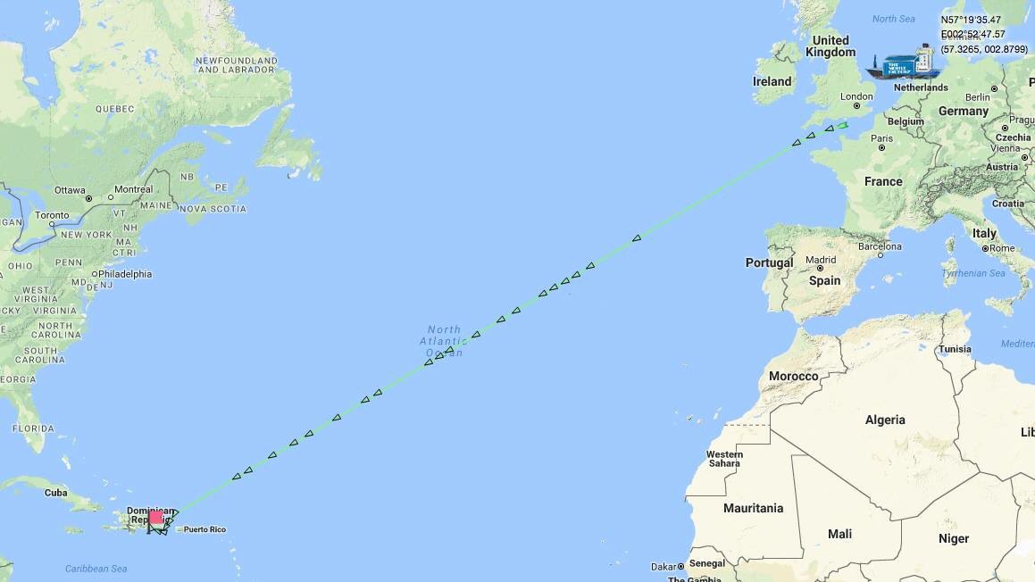 🛳️⚓ Our journey started. Follow us sailing the Atlantic to Haiti.  Haiti, we're coming!!📣
#haiti #themobilefactoy #demobielefabriek