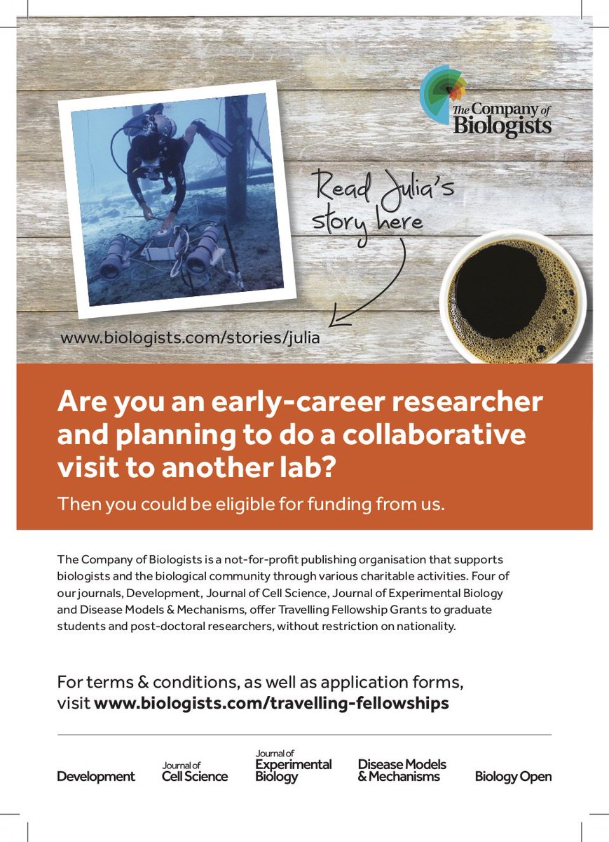 juliaesamson's tweet photo. Starring in @Co_Biologists latest ad for their awesome Travelling Fellowship program! Apply today to fund your next field or conference travel! #travelforscience #fieldwork #conference https://t.co/Ogq78fIJlE